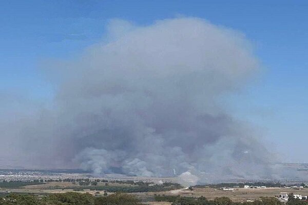۵۲ هزار متر مربع از الجلیل و جولان اشغالی به آتش کشیده شده است