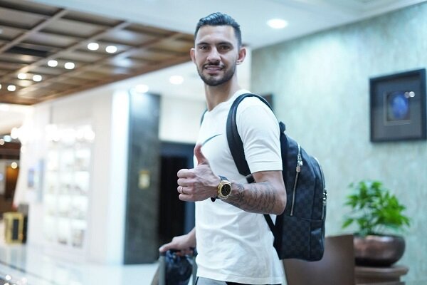 ورود بازیکنان تیم ملی فوتبال به اردو