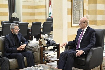 ایرانی قائم مقام وزیر خارجہ کی لبنانی وزیر اعظم سے ملاقات، غزہ کی صورتحال پر تبادلہ خیال
