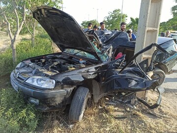 تصادف پراید و پژو پارس در بجنورد 2 مصدوم بر جا گذاشت