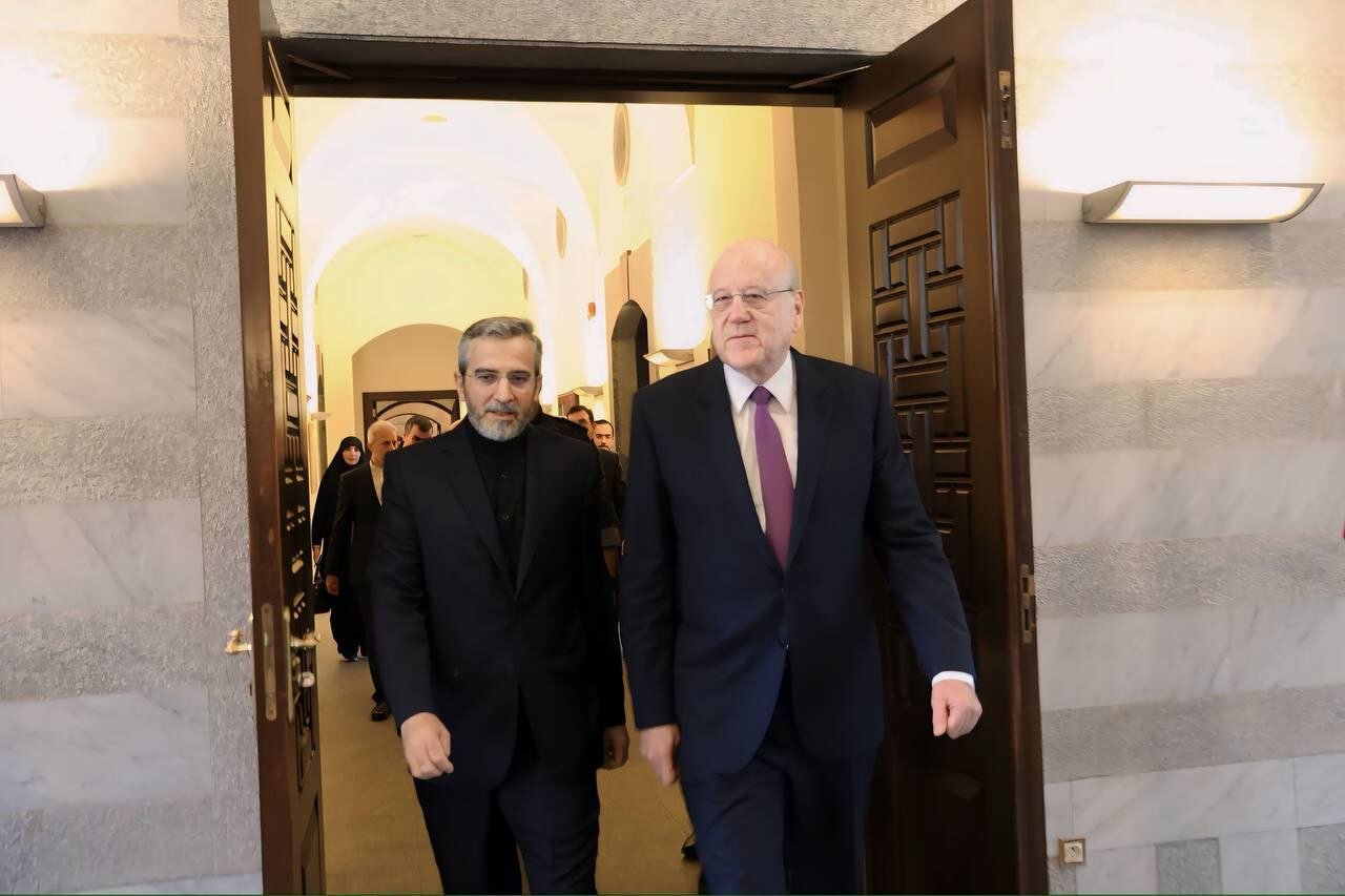 دیدار باقری با نخست وزیر لبنان