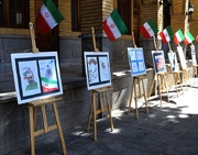 نقاشی‌های کودکان و نوجوانان لرستانی پیرامون امام خمینی(ره) نمایشگاه شد