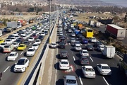 ترافیک سنگین در آزادراه کرج- تهران
