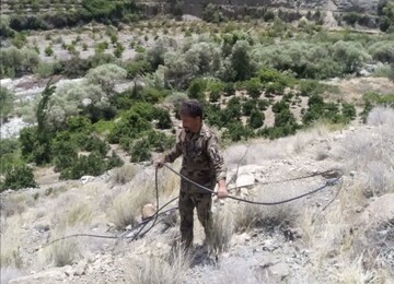 رفع تصرف ۱۲۰۰ مترمربع از اراضی ملی در روستای رمون جنوبی جیرفت