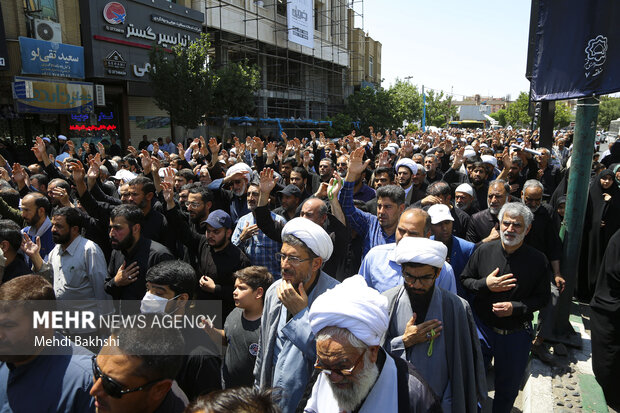 تشییع شهید مدافع حرم «نورالله نوری» در قم