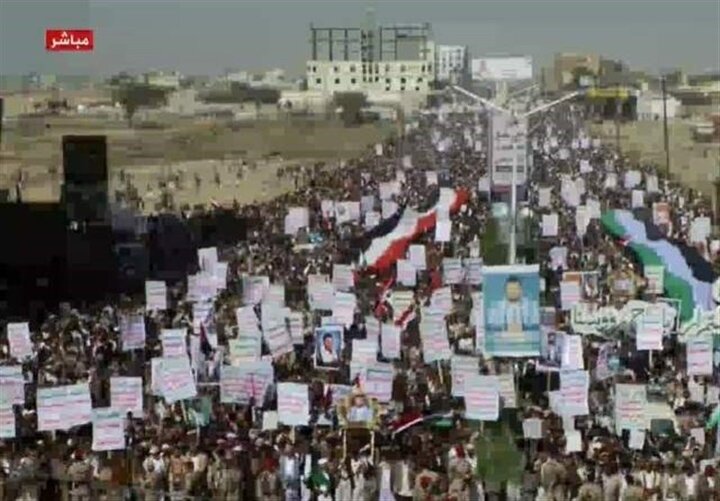 اليمن ... مسيرات مليونية كبرى في صعدة إسنادا لفلسطين