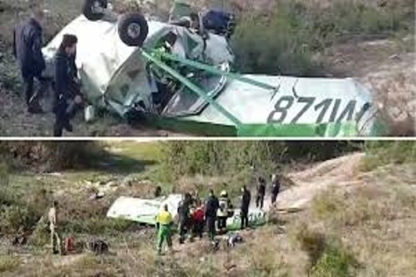 سقوط هواپیما در پرتغال ۲  دو مجروح برجا گذاشت
