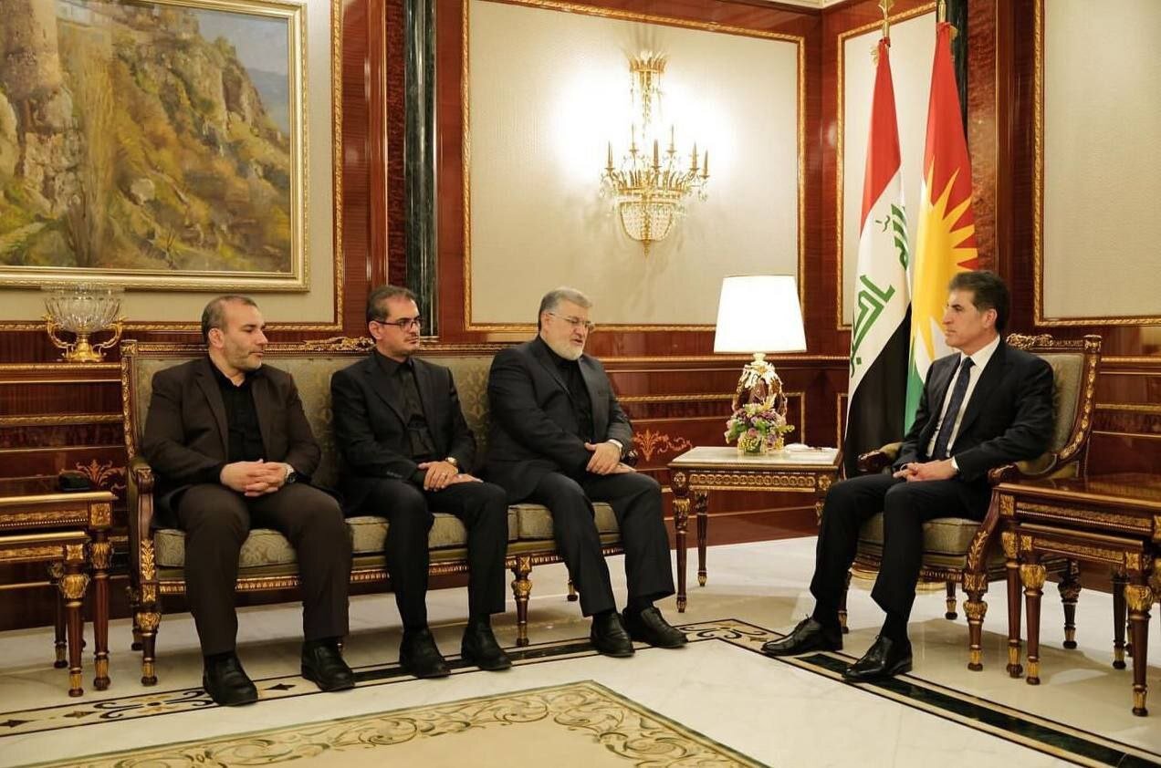 دیدار هیئت جمهوری اسلامی ایران با رئیس اقلیم کردستان عراق