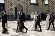 ۲۲ زوج لبنانی در حرم مطهر رضوی پیمان ازدواج بستند