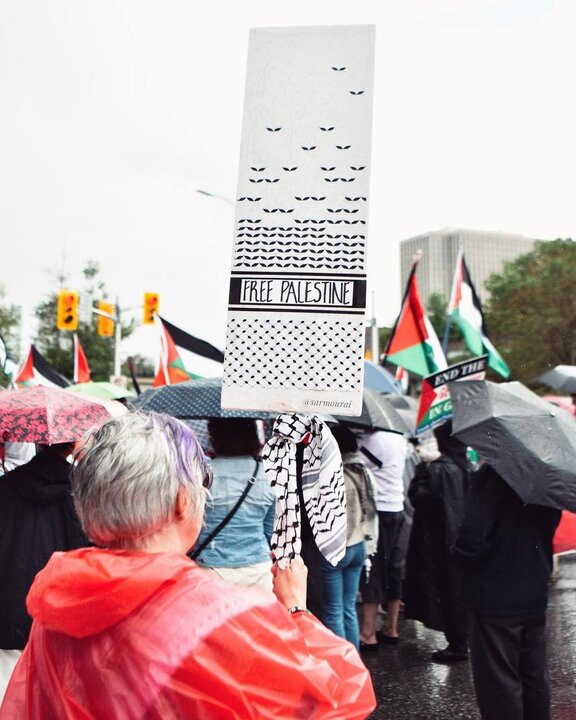 کینیڈا: عوام کا غزہ کی حمایت میں زبردست مظاہرہ+ تصاویر