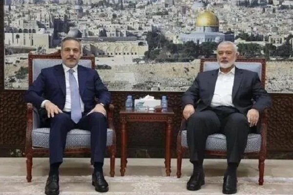 Fidan ile Hamas Lideri Heniyye görüştü Fidan ile Hamas Lideri Heniyye görüştü