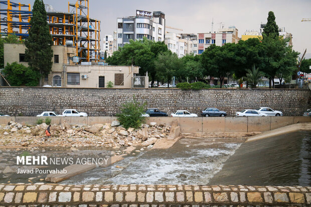 بارش باران در شیراز