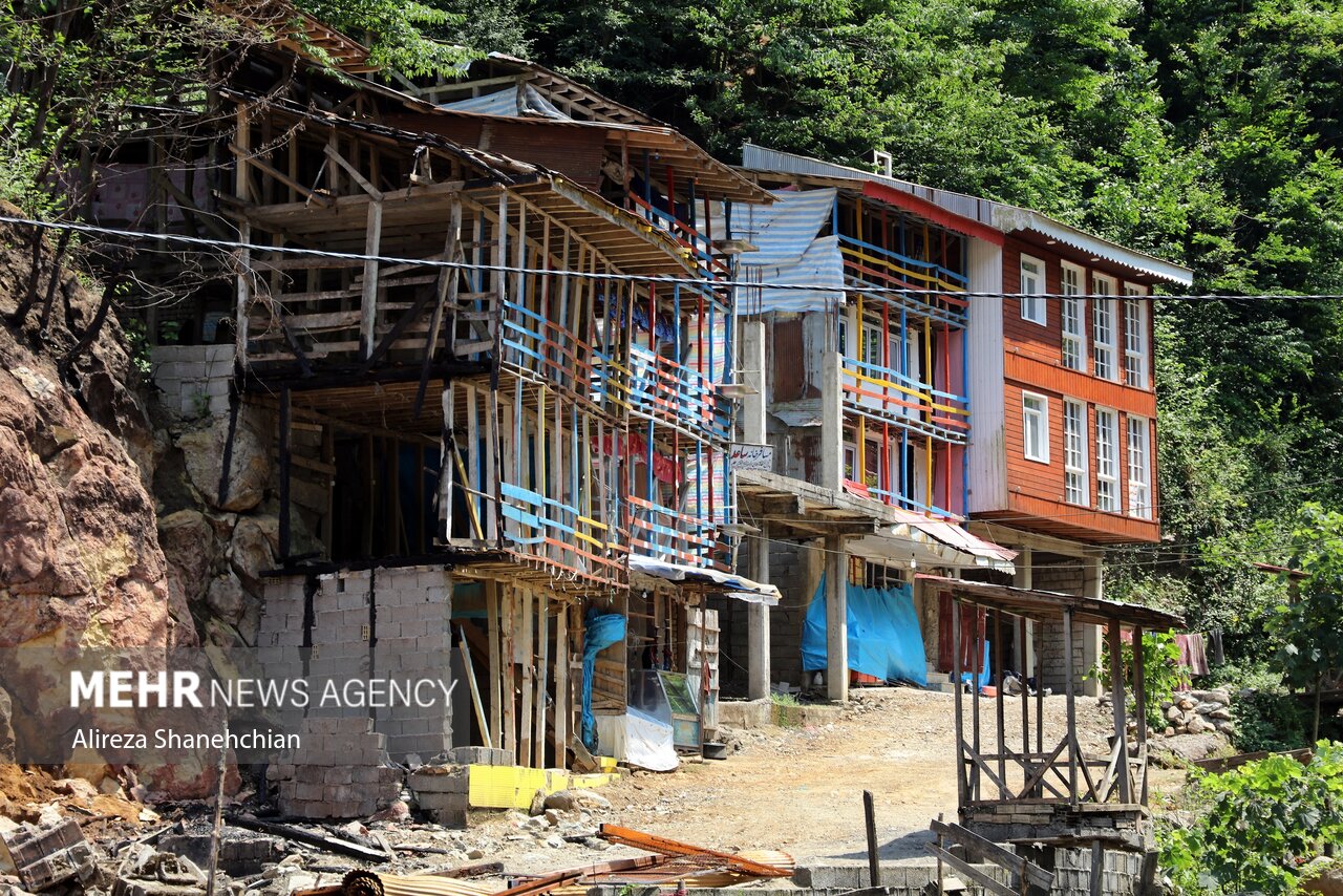 وضعیت امامزاده ابراهیم شفت ۳۹ روز بعد از آتش سوزی