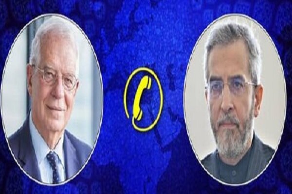 ایرانی عبوری وزیرخارجہ کی جوزف بورل سے ٹیلفونک گفتگو، فلسطین اور دیگر معاملات پر تبادلہ