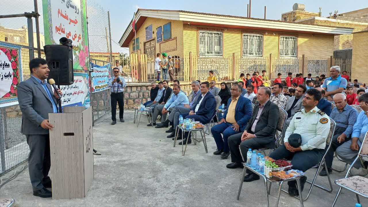 افتتاح زمین چمن مصنوعی در روستای قلیان سنندج