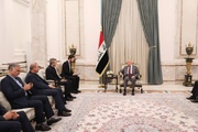 Iraqi pres. receives Iran's Bagheri Kani in Baghdad