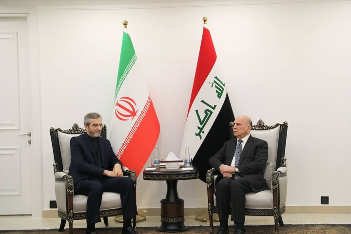 ایرانی قائم مقام وزیر خارجہ کی عراقی وزیر خارجہ سے ملاقات، دوطرفہ اسٹریٹیجک تعلقات کے فروغ پر اتفاق