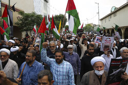 İran'da soykırımcı İsrail protesto edildi