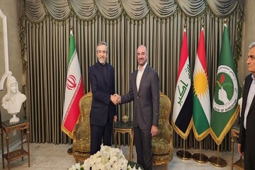باقري يجتمع مع رئيس حزب الاتحاد الوطني لإقليم كردستان