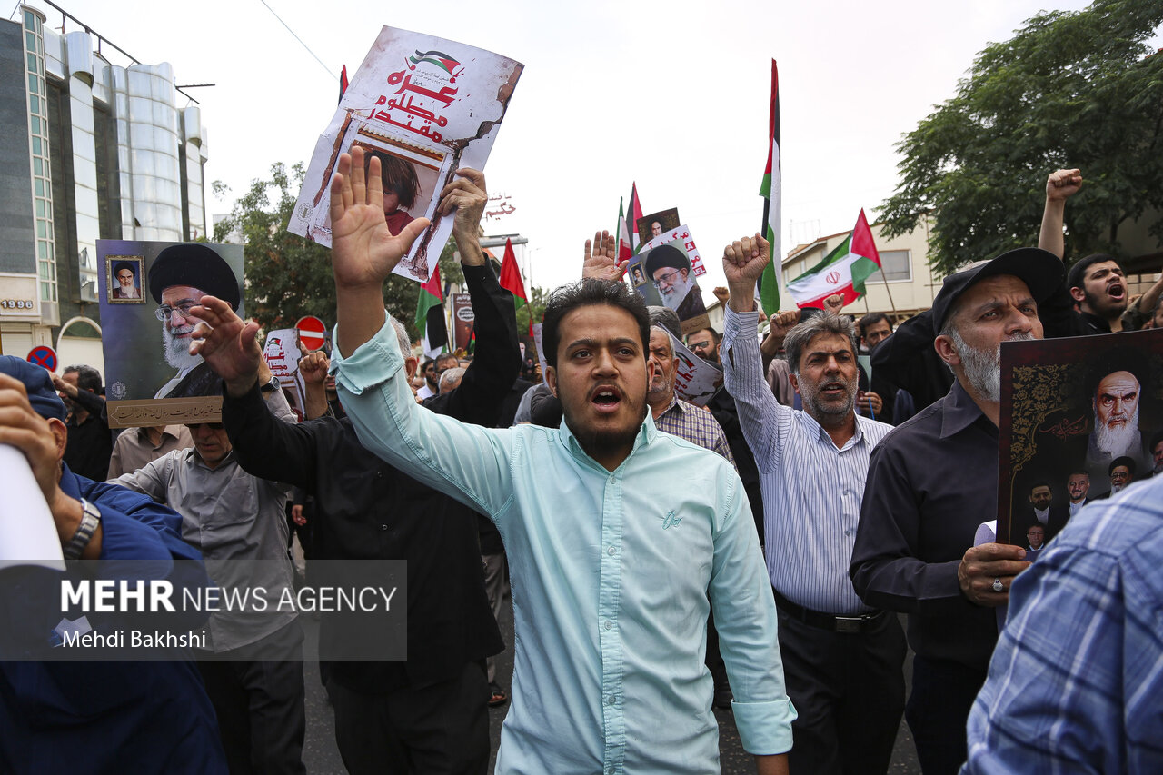 قم،غزه،لبنان،فلسطين،رژيم،حمايت،شهر،راهپيمايي،شريف،صهيونيستي