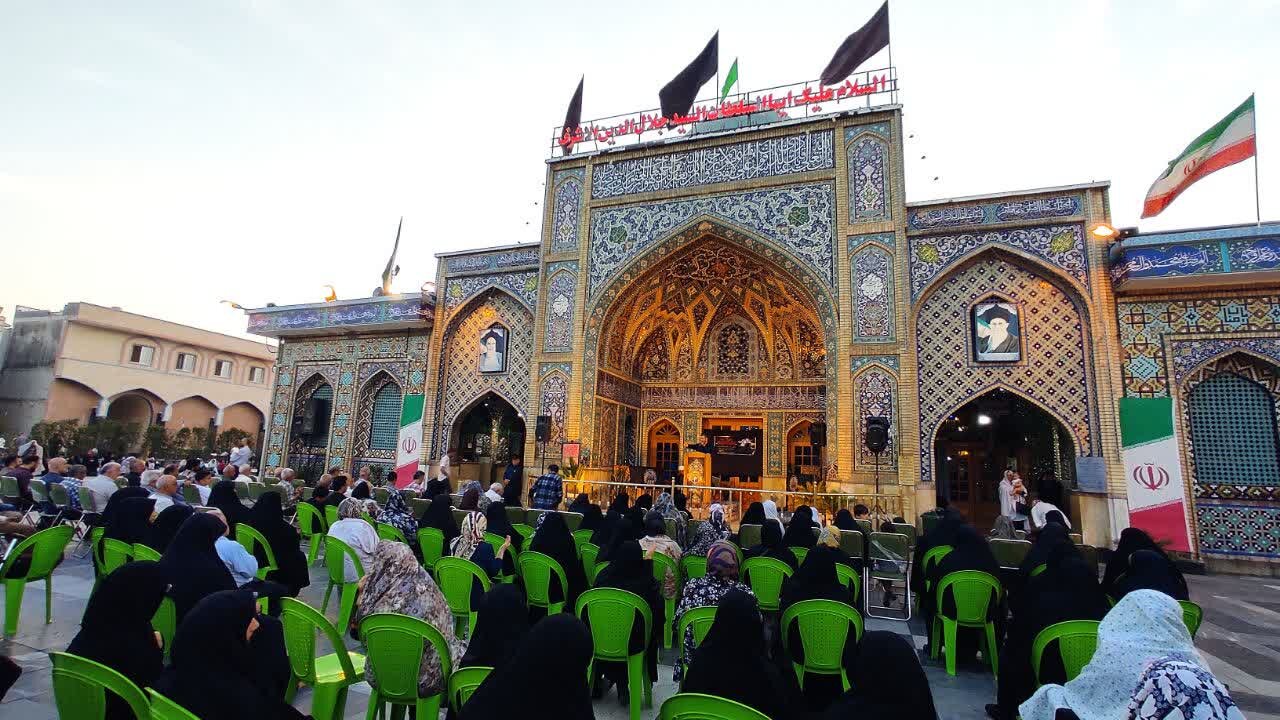 برگزاری مراسم شهادت امام محمد باقر(ع) در آستانه اشرفیه