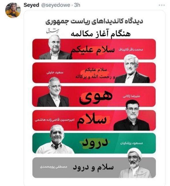 نامزدهای ریاست جمهوری درباره «سوپ» و «همستر» چه می‌گویند؟