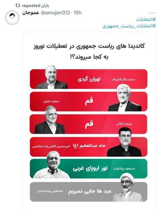 نامزدهای ریاست جمهوری درباره «سوپ» و «همستر» چه می‌گویند؟