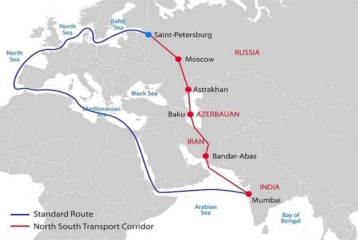 توسعه ترانزیت ریلی ایران و روسیه از مسیر کریدور شمال – جنوب