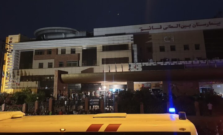 حضور ۲۶ تیم امدادی در عملیات حادثه آتش‌سوزی بیمارستان قائم رشت
