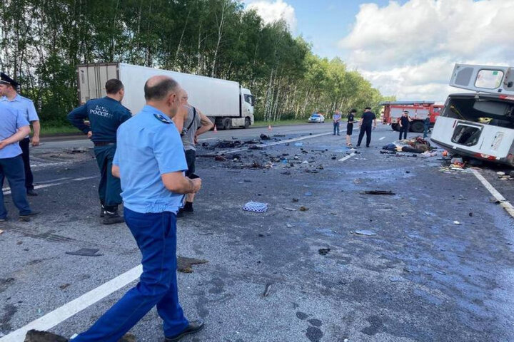 تصادف در روسیه دست کم ۲۱ کشته و مصدوم بر جا گذاشت