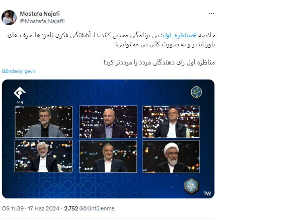 Sosyal medya kullanıcıları adaylar arasındaki münazara ile ilgili ne dedi?