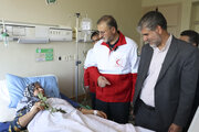 بازدید دبیر کل جمعیت هلال احمر از بیمارستان کاشمر