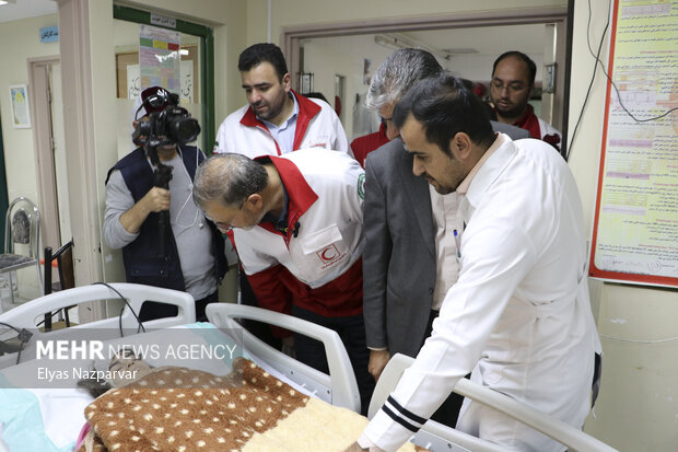 بازدید دبیر کل سازمان هلال احمر از بیمارستان کاشمر