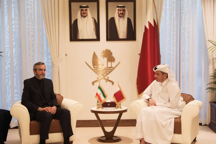 Iran's Bagheri meets with Qatari FM in Doha