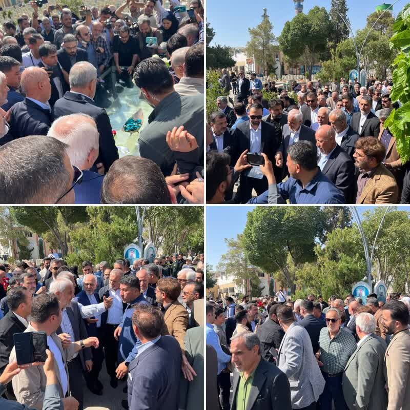حضور پزشکیان در گلستان شهدا / سفر انتخاباتی به اصفهان آغاز شد
