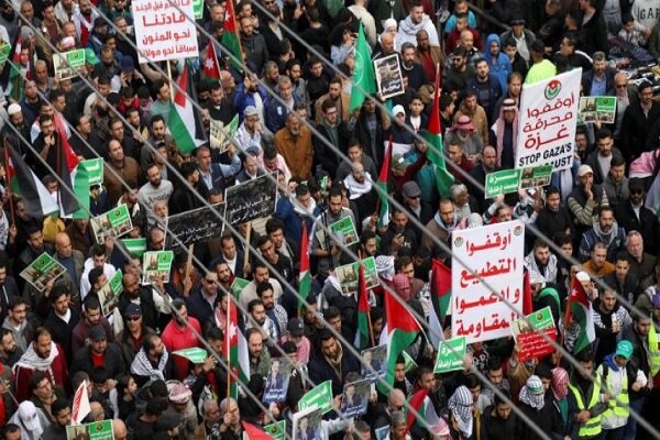 مسيرات حاشدة في الاردن انتصاراً لغزة ودعماً للمقاومة
