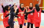 فوز منتخب فتيات ایران لكرة الطائرة على كازاخستان