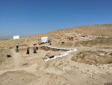 کشف یک بنا در کاوش باستان‌شناسی محوطه «دیگه‌ور» گرمی