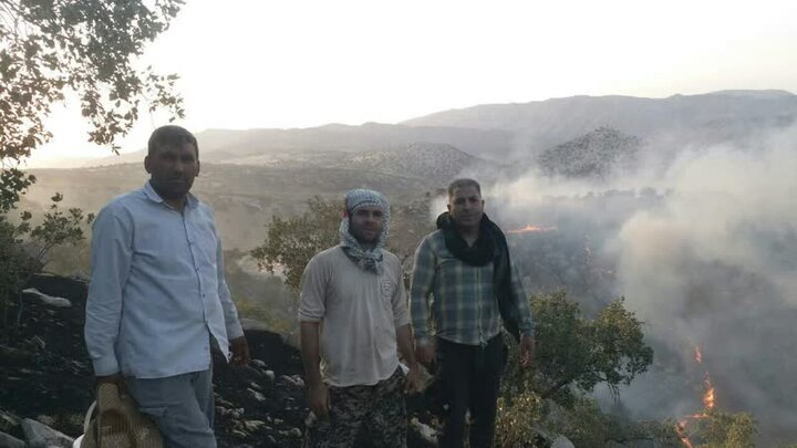 تلاش برای مهار آتشسوزی جنگلهای پلدختر ادامه خواهد داشت