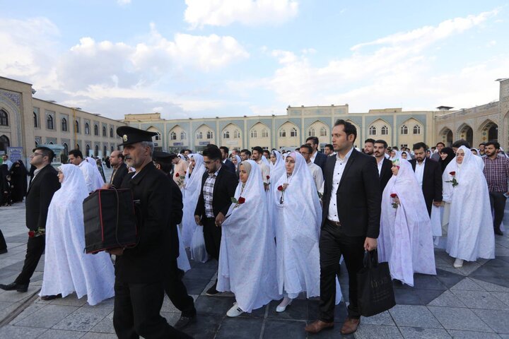 حرم مطهر رضوی میزبان جشنی برای ۱۱۴ زوج دانشجوی مشهدی
