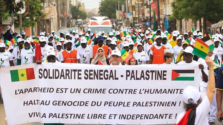 تظاهرات مردم سنگال در حمایت از فلسطین