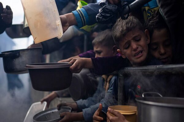گرسنگی دیوی که کودکان غزه را می‌بلعد+فیلم
