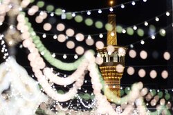 Holy shrine of Imam Reza (AS) on eve of Eid al-Ghadir