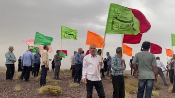 برافراشتن پرچم امیرالمومنین (ع) در ارتفاعات روستای کجان