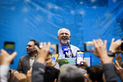 گردهمایی انتخاباتی هواداران «مسعود پزشکیان» در قزوین