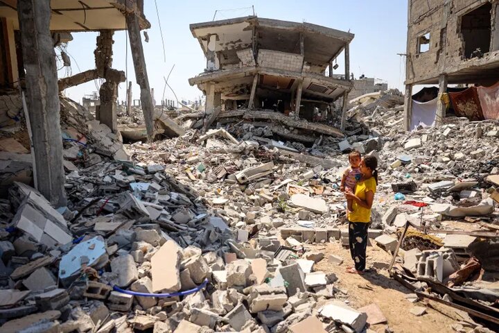 بمباران خانه‌های فلسطینی‌ها و مساجد در نوار غزه