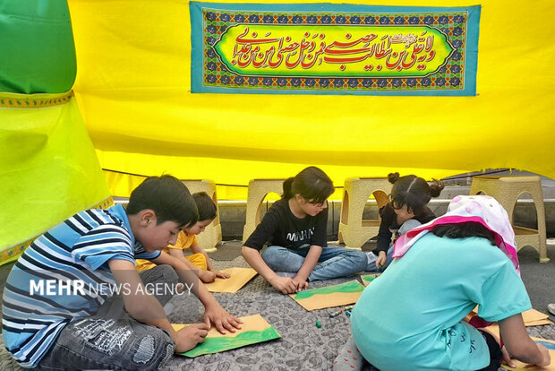 نقاشی کودکان در مهمونی کیلومتری غدیر ۱۴۰۳
