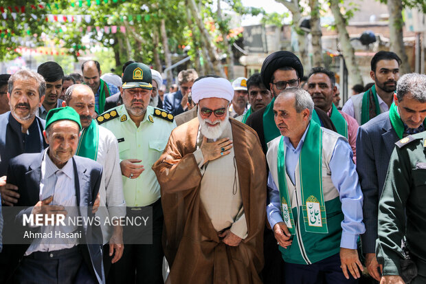 مراسم جشن روز عید غدیر در شهر دارالسادات دررود