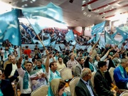 تصاویری قبل از ورود نامزد انتخابات ریاست جمهوری به جمع مردم مشهد