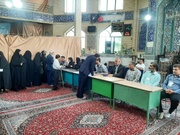 شیراز، امامزادہ شاہچراغ پر ووٹ دینے والوں کا رش